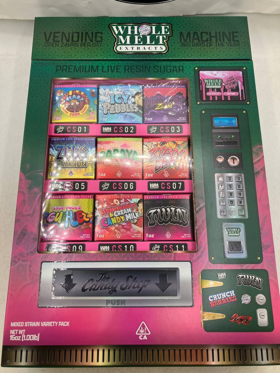 Authentic Whole Melts Live Resin Sugar
Vending Machine Edition
$1200 - P
$625 - HP
$325 - QP
$90 - Zip
Flavors
- Cry Baby Tearz
- Zeus Cannon
- Sour Power Gushiez
- OGZ
- Icy Pebbles
- Papaya Paradize
- Strawberries & Cream Candy Milk
- Zoinks
- Midnight Znack
- Ztan Lee
- Twin
- Peach Cobblerz
- Candy Banger #13
- Red Taffi
- Mojitoz
Shipping and money transfer is included in price.